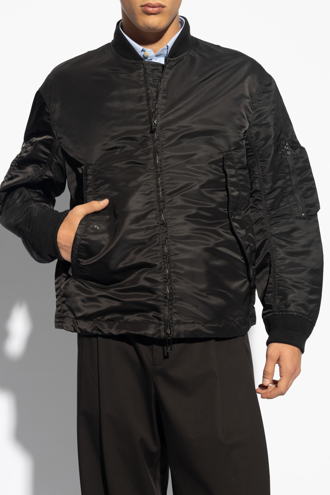 Ea7 bomber sale jacket black